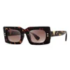 Fashion Stylish Designer Square Studs Beach Vocation Driving Dark Solglasögon för kvinnliga damer med Box Case232s
