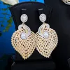 Earrings & Necklace Soramoore High Quality Gorgeous Sparkly Luxury Big Bangle Ring Jewelry Set For Noble Brides Wedding Jewellery
