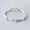 Beaded Strands S925 Sterling Silver Armband Fashion Personality Bead Small Light Rope Chain Hand smycken Trum22
