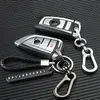 10-stycken/Lot Anti-Lost Car Keychain Telefonnummer Kort Keyring Leather Bradied Phone Number Plate Key Ring Auto Vehicle Key Chain Accessorie