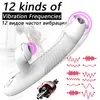 Sucking Dildo Vibratore G Spot Vagina Massager Masturbazione Giocattolo del sesso per le donne Stimolatore orale del clitorideTelescopico 210622