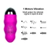 Ägg Silicone Vagina Vibrator Ball Muscle Exercise Wireless Remote Control Sexleksaker för kvinnor Vuxen 1124