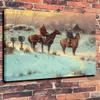 Lettre de cow-boy énorme peinture à l'huile sur toile décor à la maison Headcrafts / HD Imprimer Mur Art Pictures personnalisation est acceptable 21060222