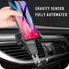 Automatisk låsande mobiltelefonhållare Gravity Universal Air Vent GPS Car Mount Stand Grille Buckle Type Compatible All For iPhone245i