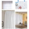 Curtain & Drapes Voile Fireworks Balcony Window Screening White/Navy Blue Tulle For Household Living Room Accessories