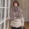 LeoPard Print Женщины Кашемировый шарф Зимние Пашмина Шали Обертывает Мягкие Толстые Одеяло Женские Офисные Шарфы 180x65см