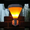 Solar Power 51 LED Flame Wall Light Waterproof Outdoor Garden Yard Pathway Lamp