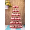 3 4 5 6 7 Tier Cake Holder Round acrilico Cupcake Cake Stand Assemblare Smontare Strumenti di compleanno per la casa Stand per feste Decorazione regalo 211110