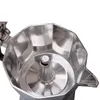 2021 Кофеварка Алюминиевый Mocha Espresso Percolator Cost Coffee Maker Moka Pot 1Cup / 3cup / 6cup / 9cup / 12cup плита
