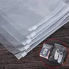 50st/Lot Transparent dragkedja förvaringspåse Plastiskt vattentätt paket Organisator Portable Travel Clothes Pouch