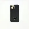 أعلى درجات الهاتف المحمول من أجل iPhone 13 12 11 PRO MAX XS XR 8 7 Plus Leather Back Shell Case Triangle Label Cover25005843