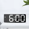 Acrylic/Mirror Alarm Clock LED Digital Voice Control Snooze Time Temperature Display Home Decoration Other Clocks & Accessories