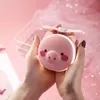 핑크 돼지 작은 팬 휴대용 화장품 미러 미니 홀드 세 번째 기어 채우기 라이트 미러 5 3yx Y2에 대 한 충전