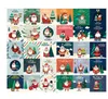 메리 크리스마스 카드 축복 인사말 카드 봉투 새해 엽서 선물 Xmas 파티 액세서리 30pcs / lot