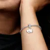 100% 925 Sterling Silver Mother & Son Heart Split Dangle Charms Fit Original European Charm Bracelet Fashion Women DIY Jewelry Acc267J