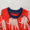 Jumping Meters Baby Cotton Sweatshirts with Animals Print Fashion Children Elephant Kids Autumn 210529