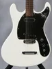 Ventures Johnny Ramone Mosrite Mark II Cordier Tune-A-Matic pour guitare électrique blanche, mini micro humbucker, accordeurs Grover, pickguard noir