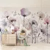 Custom Mural Wallpaper 3D Fashion Watercolor Hand Painted Flower Floral Living Room TV Background Home Decor Wallpaper Painting