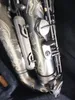 Wysokiej jakości e-Saxophone Saksofon Suzuki Black Nickel Gold Musical Instruments Super Grane Grade Profesjonalne
