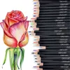 120 färger träolja färgade pennor sätter professionell hållbar konstnärs akvarellmålning av pennnummer satser stationer.
