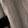 Lautaro Vinter Lång Fluffig Varm Tjock Skirted Faux Mink Fur Coat Kvinnor Med Huvud Elegant Lyx Maxi Furry Overcoat Fashion 211007