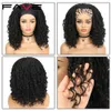 Dreadlock Wig de faixa da cabeça Black Afro Cabelo Curado Twist Twist Resistente a Fibras Síntéticas Partemo Diário para Mulheres Factorais