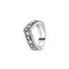 Kvinnors 925 Sterling Silver Wedding Rings Cubic Zirconia Diamonds för Pandora Nya Solitaire Temper Ringament Engagement Ladies Present med låda