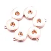 Bouton pression bijoux argent or couleur placage pendentif Fit 18mm boutons pression collier à faire soi-même pour femmes hommes Noosa