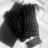 Luxusmarke Damenhandschuhe Winter Lederhandschuhe mit Wolle Touchscreen Rex Kaninchen Reiten Kaltbeständiger Schaffell Finger Finger Handschuh