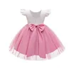 1-5 Yrs Kids Birthday Party Costume Dresses TuTu Princess For Baby Girl Christening Gown Dress Cute Style Bow Children Clothing G1215