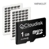 Bulk 100PACK Cloudisk Micro بطاقة SD 16GB 32GB 64GB 128GB 256GB 512GB 1TB Class 10 سعة حقيقية بطاقة MicroSD 1GB 2GB 4GB 8GB 8GB Class 4-Class 10 بطاقة ذاكرة