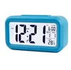 Plastic Mute Wekker LCD Smart Temperatuur Schattig lichtgevoelig Nachtkastje Digitale Alarmen Klokken Snooze Nightlight Calendar SN3318