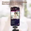 K8 Wireless Microphone Universal Plug Play Mini Collar Clip Microphone Transmitter For Mobile Phone Black For Live With Retail Box