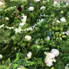 Plantas verdes Rosas Hortênsia Penoy parede de flor artificial para fundo de casamento flores decorativas grinaldas