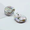 女性の真珠のイヤリング、特大の真珠、白い天然バロック様式の真珠、925銀、レディースギフト2203099
