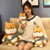 1pc 25/35/45cm Lovely Shiba Inu Plush Toys Kawaii Runaway Dog Dolls Stuffed Soft Animal Dolls Home Decor Gift for Children Y211119