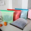 سيليكون حقيبة الغذاء reusable محكم ختم تخزين الحاويات تسرب الإثبات ziplock التوقف المطبخ