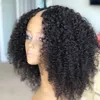 Afro Kinky Curly U Część Peruka Ludzkie włosy Brazylijski Remy 150 Gęstość Glueless