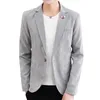 Printemps Automne Hommes Blazers D'affaires Costume Décontracté Veste Coréenne Mince Solide Couleurs Streetwear Social Manteaux Costume Homme 210527