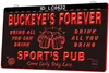 LC0522 Sus nombres Letrero de luz Forever Sport's Pub Venga temprano Quédese tarde Cerveza Bar Grabado en 3D