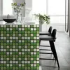 Wall Stickers 10PC Tile Peel And Stick 3D Mosaic Self Adhesive Backsplash DIY Kitchen Bathroom Waterproof Sticker Viny