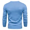 O-neck Pullover Men's Sweater Casual Solid Color Warm Men Winter Fashion Slim Mens s 11 Colors 210812