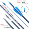 28" 30" 31" Archery Carbon Arrows Hunting Arrow 500 Spine with Replace Arrowheads for 30-60lbs Compound / Recurve Bow