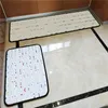 Estilista de moda longo tapete de cozinha com letras impressas tapete antiderrapante para porta tapetes para quarto tapetes de banho