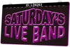 LD6263 Saturday's Live Band 3D-Gravur LED-Lichtschild Großhandel Einzelhandel