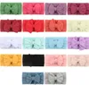 2021 Soft Nylon Jacquard Acessórios de Cabelo Crianças Bebê Super Stretch Bow Meninas Grandes Bobinas Sólidas Headbands GC453