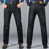 Men's Jeans Men Winter Fall Fashion Large Size Stretchy Loose Casual Business Smart Straight Denim Pants Male Basic Trouser