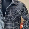 Winter Plaid Jacken Männer Mode Tasche Wolljacke Casual Slim Fit Herren Wolle Trenchcoat Steetwear Windjacke Männer Kleidung 210527