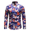 Mäns casual skjortor herr strand hawaiian skjorta 2022 märke långärmad blommig män semester semester för manlig camisa maskulina
