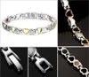 Beauty Healthy for Woman Heart Love Stainless Steel Bio Energy Elements Bracelet Hand Chain Jewelry